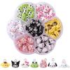 AJP 35PCS Mini Pendant Charms Colorful Cartoon Resin Charms Jewelry Making DIY Pendant Ornament Cute Kitty Shape Charms for DIY Craft Bracelet