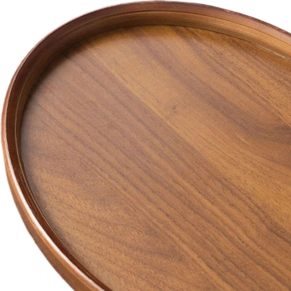 New Wooden Wooden Tray Retro Style Creative Fruit Platter Large Capacity Portable Food Storage Trays Coffee Table