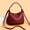 Women’s Soft PU Leather Shoulder Bag & Crossbody Bag 2026 Fashion Solid Color Large Capacity Casual Daily Handbag with Adjustable Strap Zipper