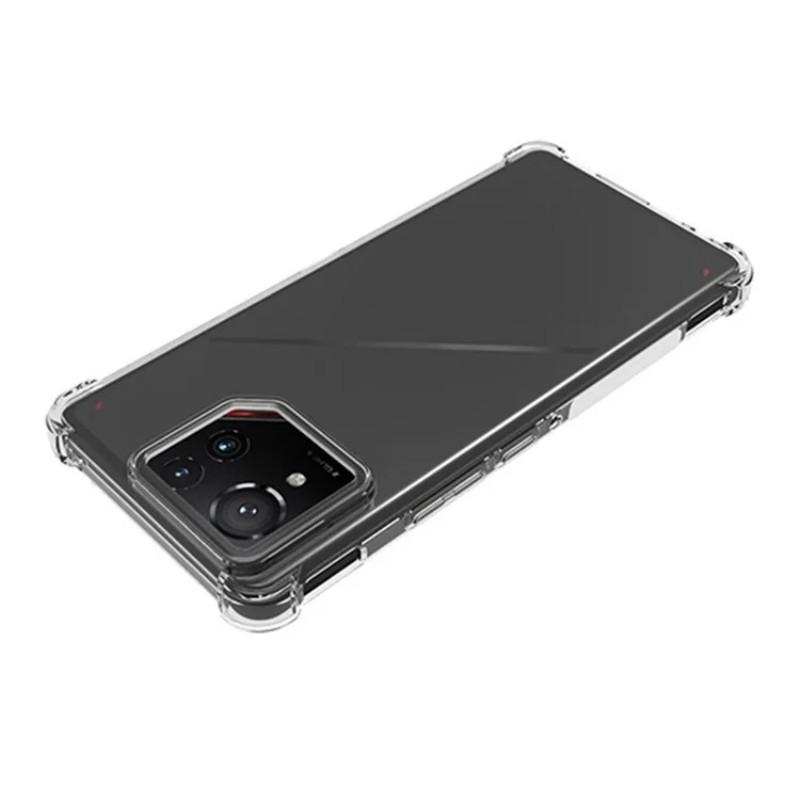 For Asus ROG Phone 9 Pro 5G Back Cover WANLONFENG TM Series 2.0mm Clear TPU Phone Case (Big Lens Hole)