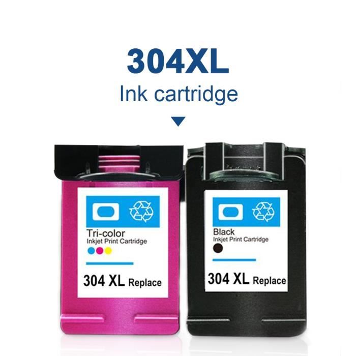 Cartouches d'Encre - SMARTOMI - Compatible HP 304 XL - Pack de 2 - Multi-couleurs - Jet d'encre