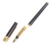 Excellent Cartier Fountain Pen Trinity Cap Type Black Gold 18K Mens Used