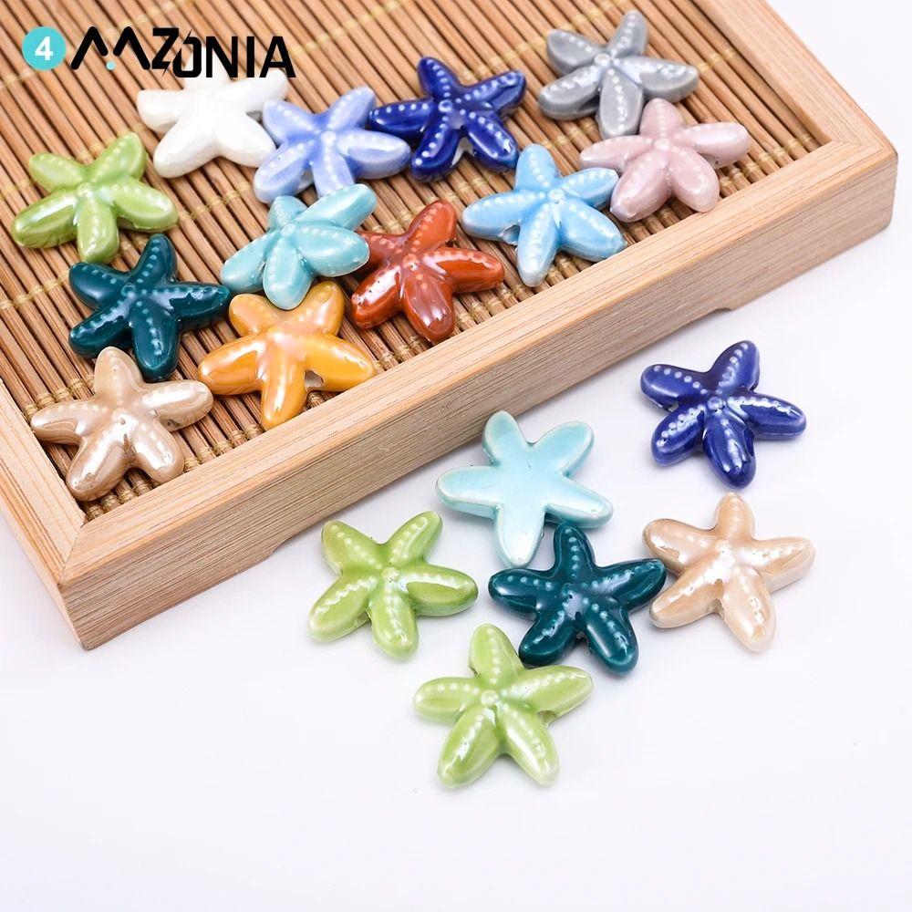 10pcs Fresh Color Starfish Bead Handmade Craft Jewelry Making Material Women