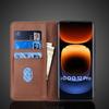 Magnetic Attraction Leather Case for Vivo iQOO 12 Pro / iQOO12 Pro Holster Flip Cover Case Wallet Phone Bags Capa Fundas Coque