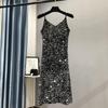 2023 Elegant Metallic Shine Spaghetti Strap Women's Party Dress