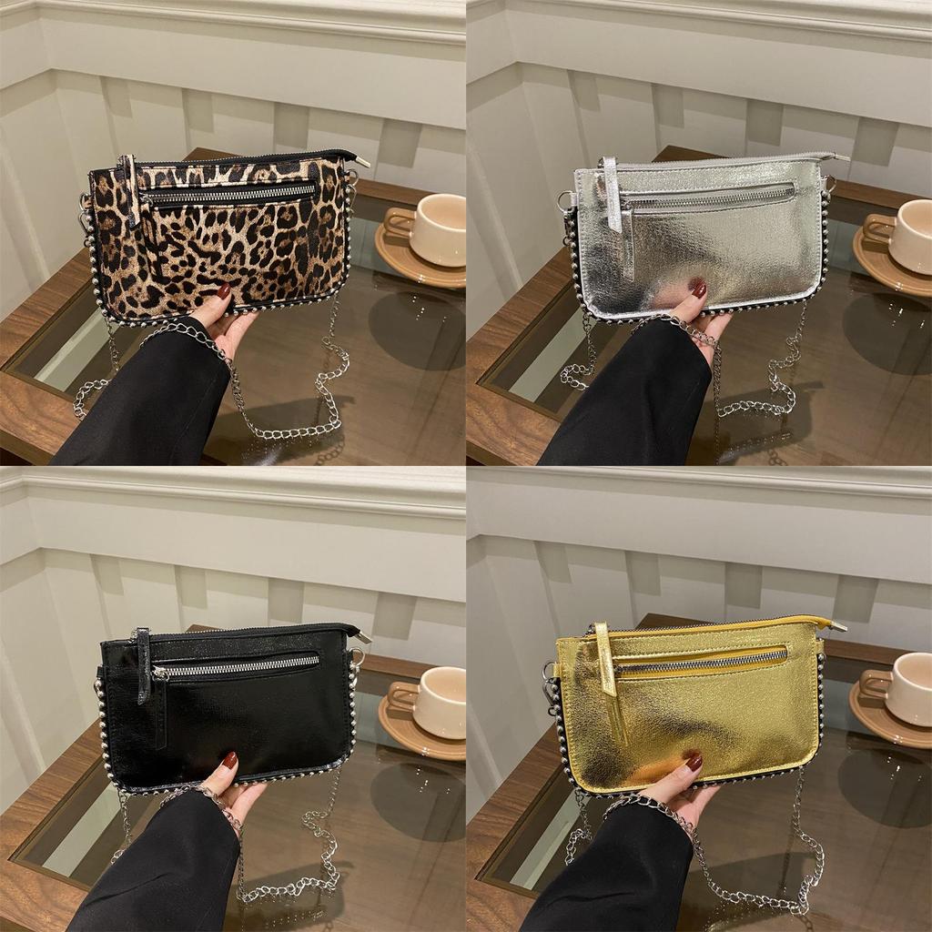 Trendy Small Square Bag With Decorative Stitching For Casual Outings And Shopping