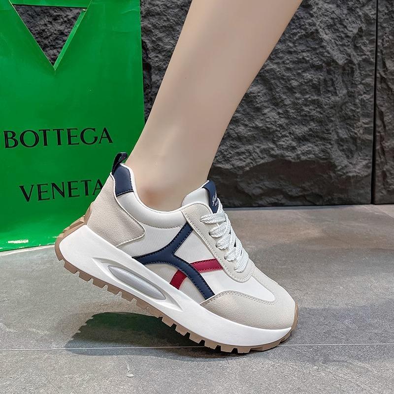 Platform-soled Forrest Gump Shoes Women's Autumn 2025 New Fashion Versatile Dad Shoes Heightening Sports Casual Shoes Casual Shoes