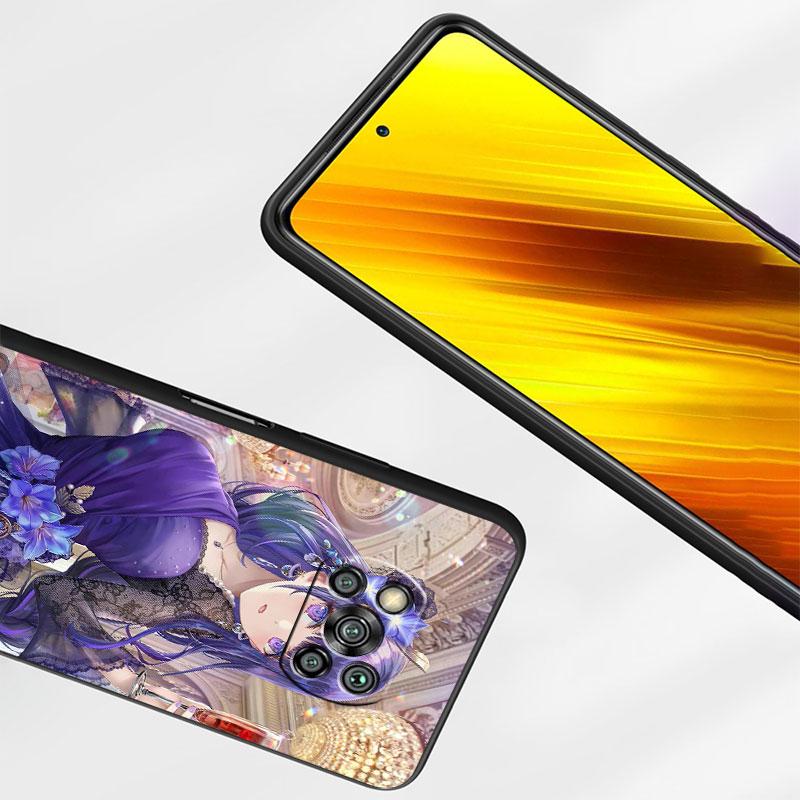Case For Xiaomi Mi Poco X3 NFC X4 Pro F3 M3 C40 F4 GT M5 M4 F1 11 Lite 11T 10T 9T Silicone Phone Cover Genshin Impact Girl Funda