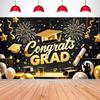 Graduation Banner Backdrop 2025 Graduation Party Decorations Congratulations Graduate Banner 71x43 Inches Outdoor Decor Yard Signs for Celebration