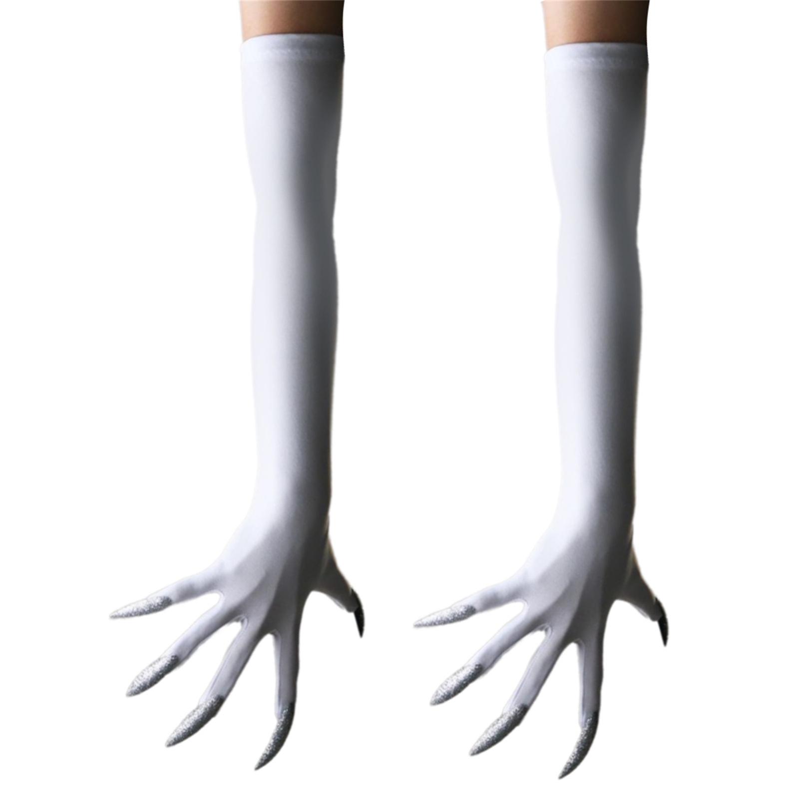 

Панк Рукавички з Довгими Нігтями Темна Серія Косплей Рукавички Еластичні та Дихаючі Для Хелловін Вечірок Костюмні Аксесуари 44