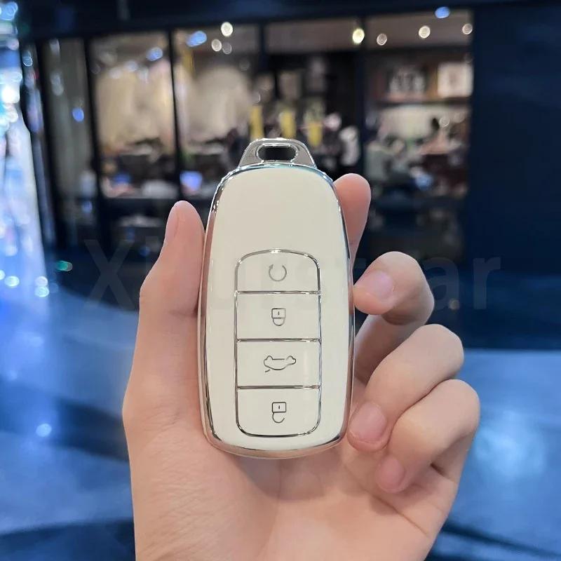 TPU Shell Fob Holder for Chery Tiggo 8 Pro Tiggo 8plus New 5 Plus 7 Pro 4 Tiggo 4 5X 7 Pro 8 Exeed Txl Tx Lx Car Key Case Cover