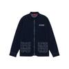 Li Ning Logo Embroidered Loose Wash Denim Jacket Men Jacket Denim-Blue AJDS106-1