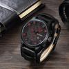 Luxury Date Sports Military Clock Leather Strap Quartz Business Men's Watch