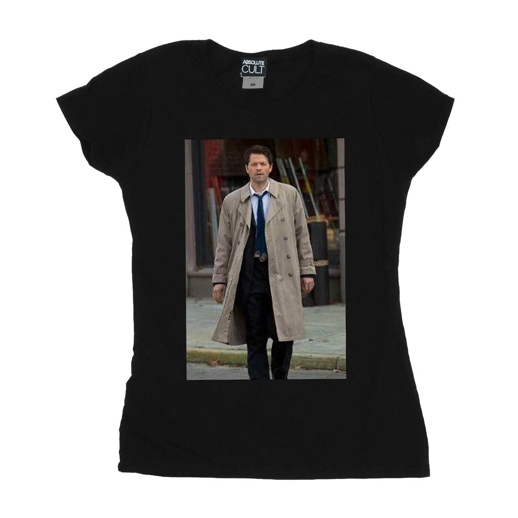 Supernatural Womens/Ladies Castiel Photograph Cotton T-Shirt