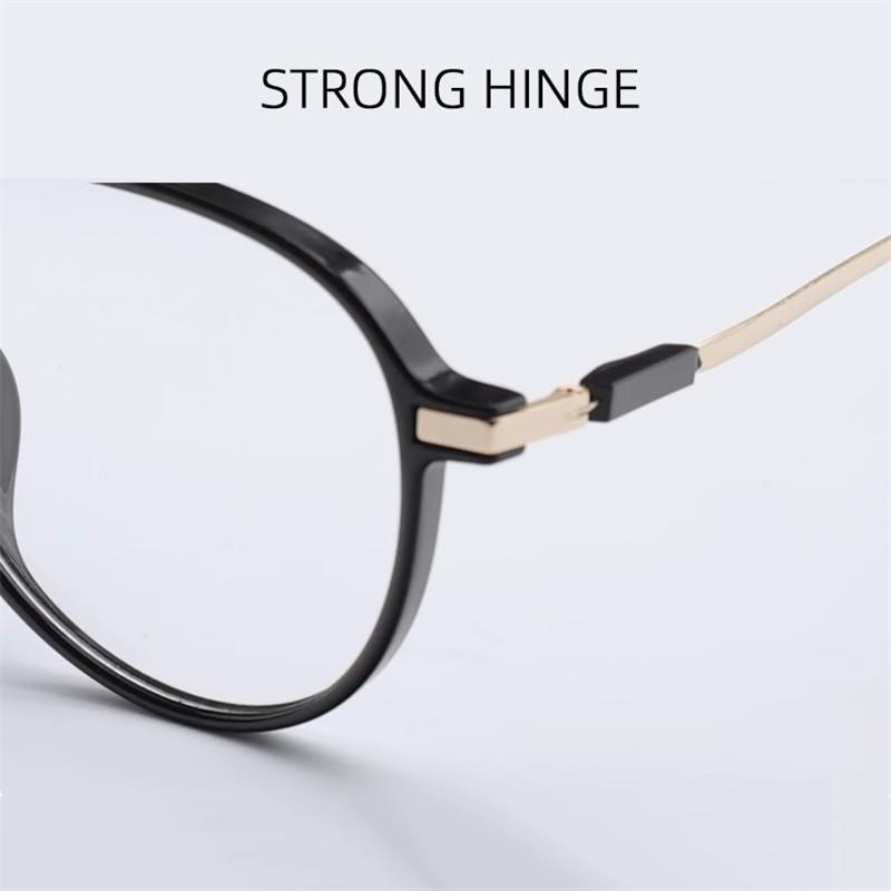 1/2PCS Retro Anti Blue Light Computer Glasses Double Bridge Frame Eyewear Women Men Trendy Fashionable Stylish Spectacles Ouclos