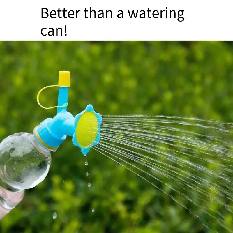 Watering bottle, sunflower double-headed showerhead, succulent irrigation tool, beverage bottle, automatic watering, flower wate