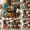 F-French Bulldog PET Cushion Cover Multi-Scene Pillow Cover for Home & Car - Reversible, Soft & Durable for Daily Use