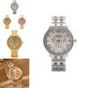 Fashion Womens Quartz Watch With Diamond Accents 24h Calendar Waterproof For Gift