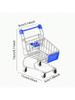 Mini Supermarket Shopping Trolley Cart Desktop Model Children's Toys Home Decoration Miniature Decorative Figurines Home Decor
