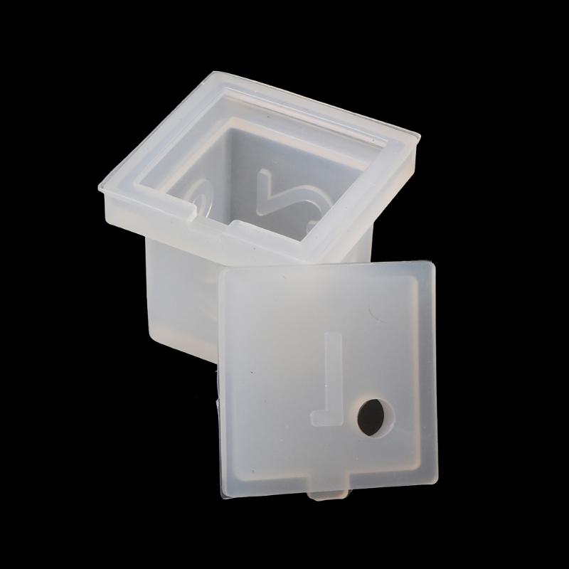 Various Shapes Dice Fillet Square for Triangle Dice Mold Crystal Epoxy Resin Mold Kit Dice Digital Game Silicone Mould A