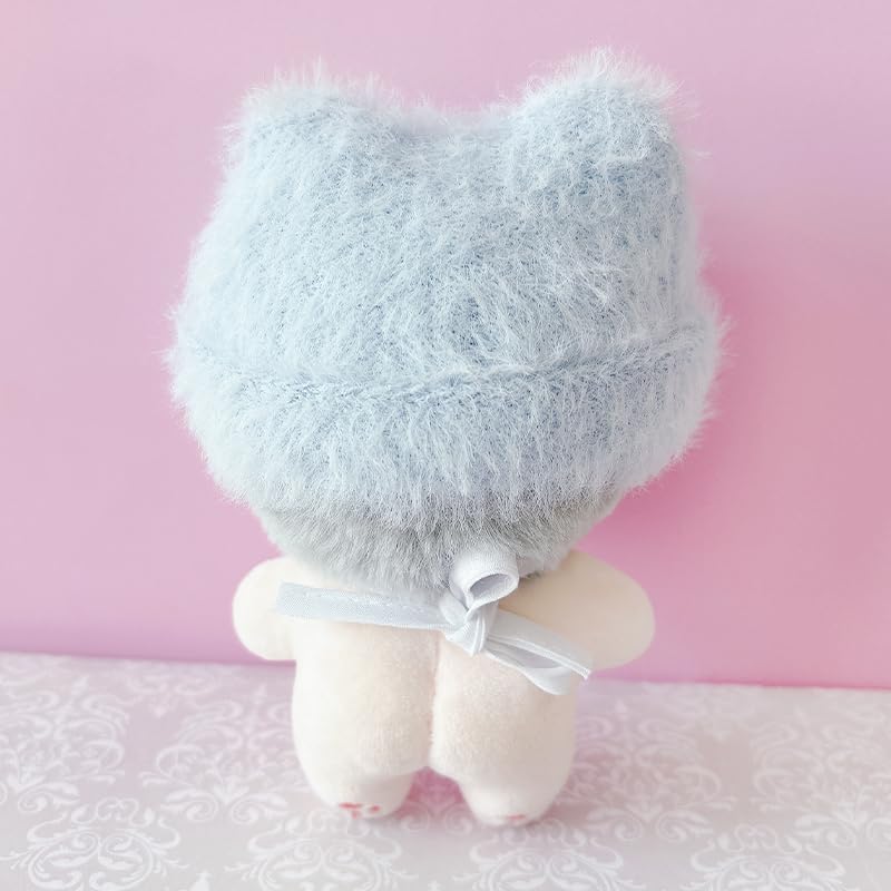 G-Trigger Plush Clothes Set: Cat Ear Knit Hat & Bib Set for 10cm Plush Toys [Oshikatsu Goods] [Item]