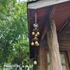 Double Metal Bell Pendant Wind Chime Brass Color Bell Hanging Decoration Suitable for Home Patio Wall Hanging Gift for Friend