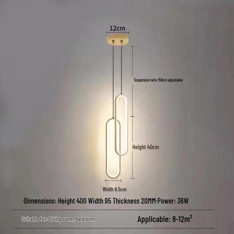 

Modern Minimalist Double-Head Pendant Lamp