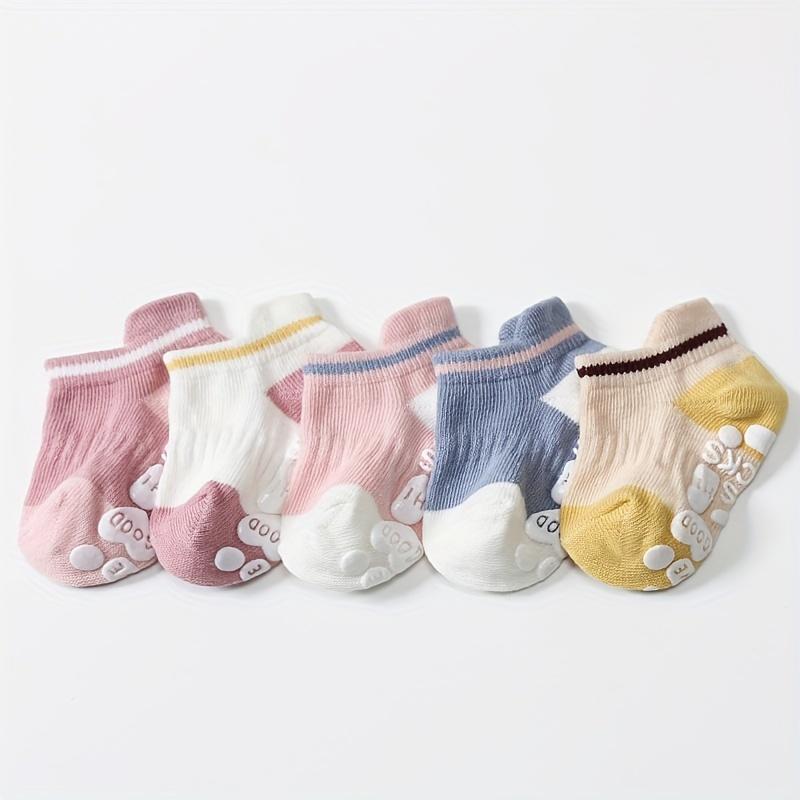 

5 пар нескользящих носков для маленьких девочек M розовый