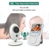 VB605 2.4 Inch Wireless Video Baby Monitor Color Camera Intercom Night Vision Temperature Monitoring Baby Nanny  Network-free
