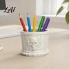 Cool Desk Gadgets Gothic Skull Pen Holder 3D Printed PLA Stationery Organizer Holder for Students Halloween Theme Container Makeup Brushes