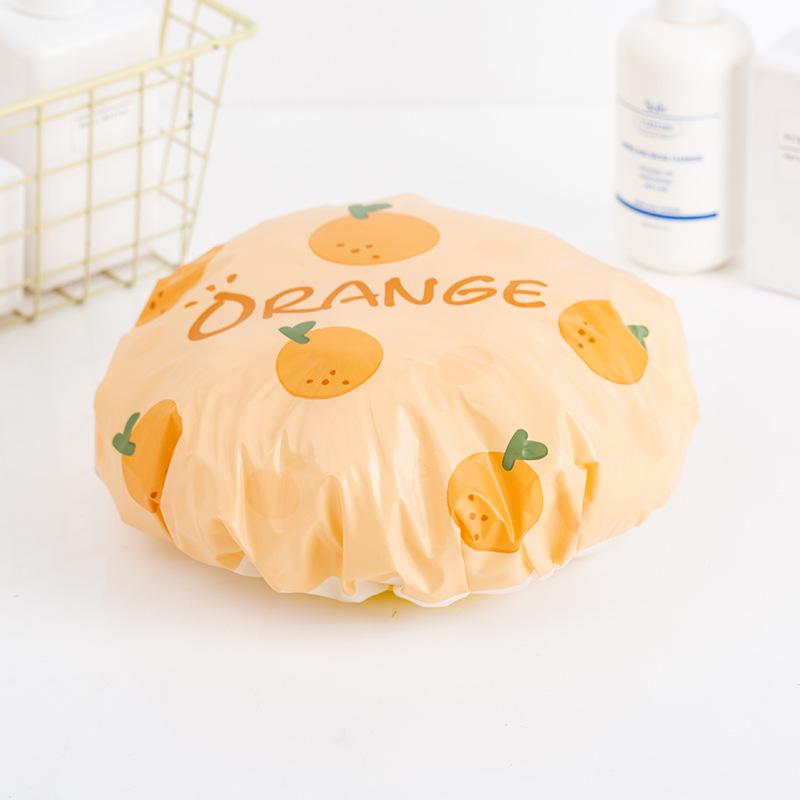 Colorful Reusable Shower Cap with Elastic Band Thicken Bathing Hat for Women Perfect for Hair Salon Bathing Accessory Waterproof