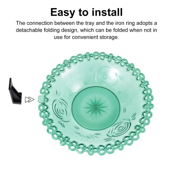 Outdoor Bird Bath Feeder Tray Durable Construction Easy To Clean Simple Installation Detachable Hummingbird Birdbath Bowl