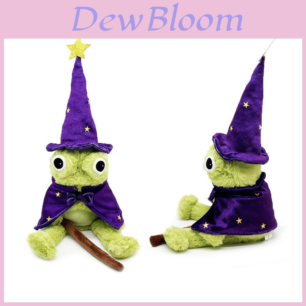 Moonlight Manor Frog Wizard Plush Toy With Soft Short Pile For Kids And Collectors