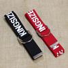 Fashionable Letter Printed Double Buckle Design Women Canvas Belt For Casual Fashion