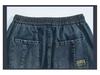 Men's Trendy Mid-Length Denim Shorts – Summer Style, High Street Influence, Hong Kong-Inspired, Perfect for Teenagers and Young Men.