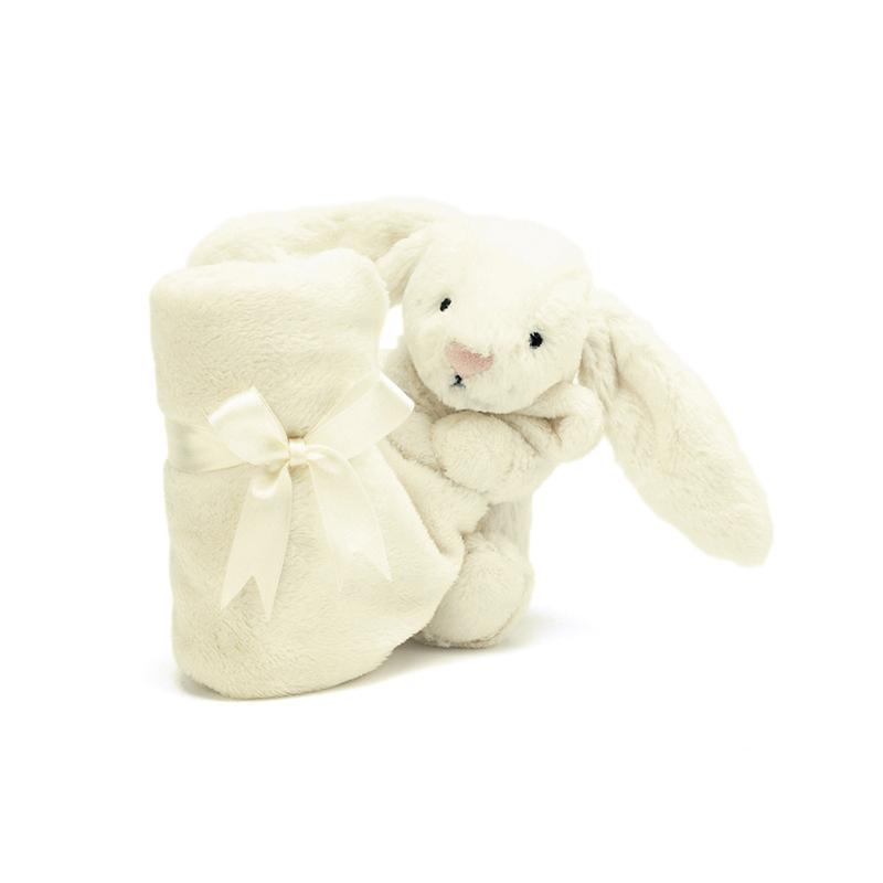 Jellycat Shy Series Animal Rabbit Cream Pacifier Towel Doll Plush Doll 34cm Tall