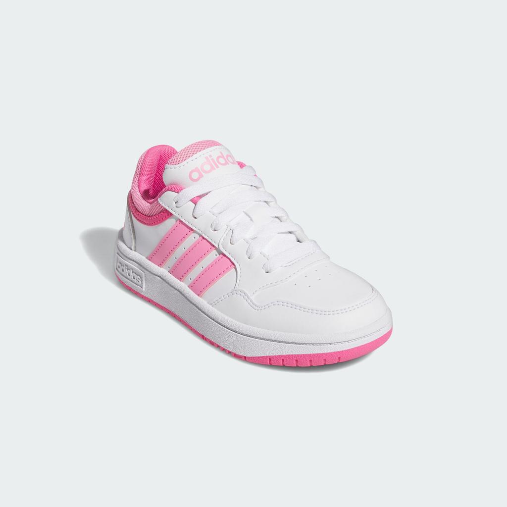 Adidas Hoops 3.0 Low top Children's Basketball Shoes White/Blessing Pi