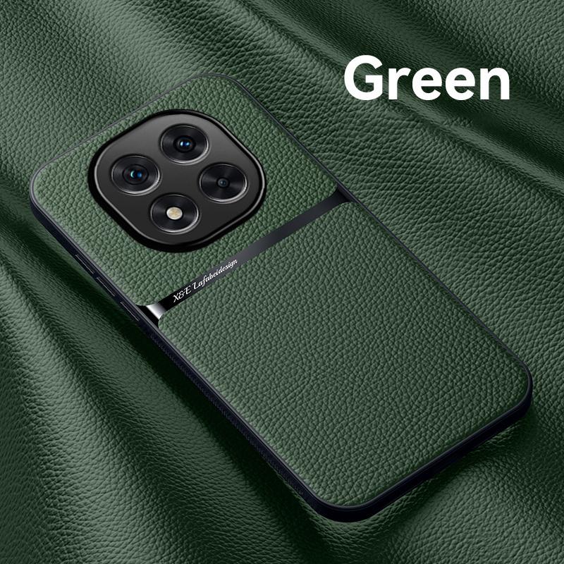 Car Magnetic Protection Case For Redmi Note 15 4G 15 Pro Plus Leather Texture Silicone Shockproof Cover For Redmi Note 15 Pro+