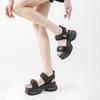 2025 New Summer Platform Sandals Women Wear Comfortable Velcro High-heeled Sports Sandals Soft Sole Not Tired Feet