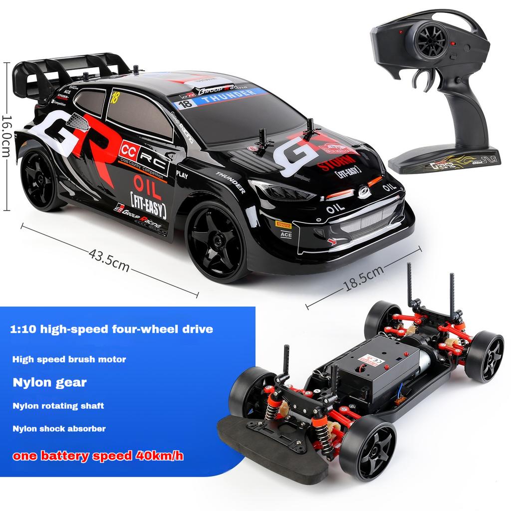 New Rc Four-Wheel Drive Suspension High-Speed 70 Speed 70km Competitive 1:10 Simulation Off-Road Boy Remote Control Toy