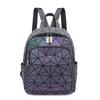 Modischer Rucksack im Diamantgitter-Design Leuchtend für Damen Leichter Schulranzen mit großem Fassungsvermögen 1304