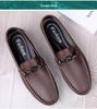 Herren Sommerschuhe aus atmungsaktivem Echtleder - Loafer mit weicher Sohle zum Hineinschlüpfen - Fahrerschuhe
