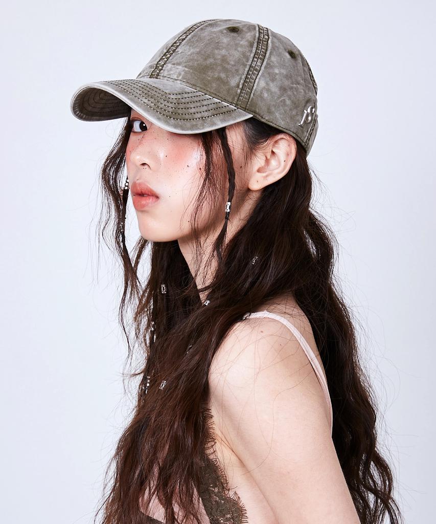 Seullipiseullib Sp Vintage Washing Light Khaki Ball Cap
