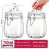 HANDUNYOU Round Glass Sealed Storage Jar