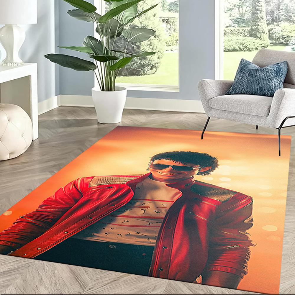 Michael Jackson 77 Floor Rug Office Rug Suitable for Dining Room Study room Kitchen Foyer Anti-slip Rug Anime Office Decor