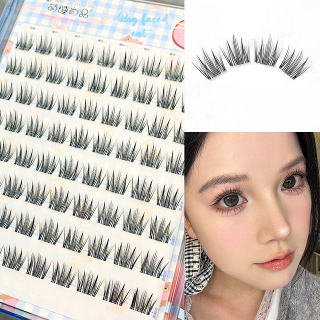 Aimo - Натуральные пучки-кластеры для ресниц без клея 02 - 8 Rows - Black - One Size