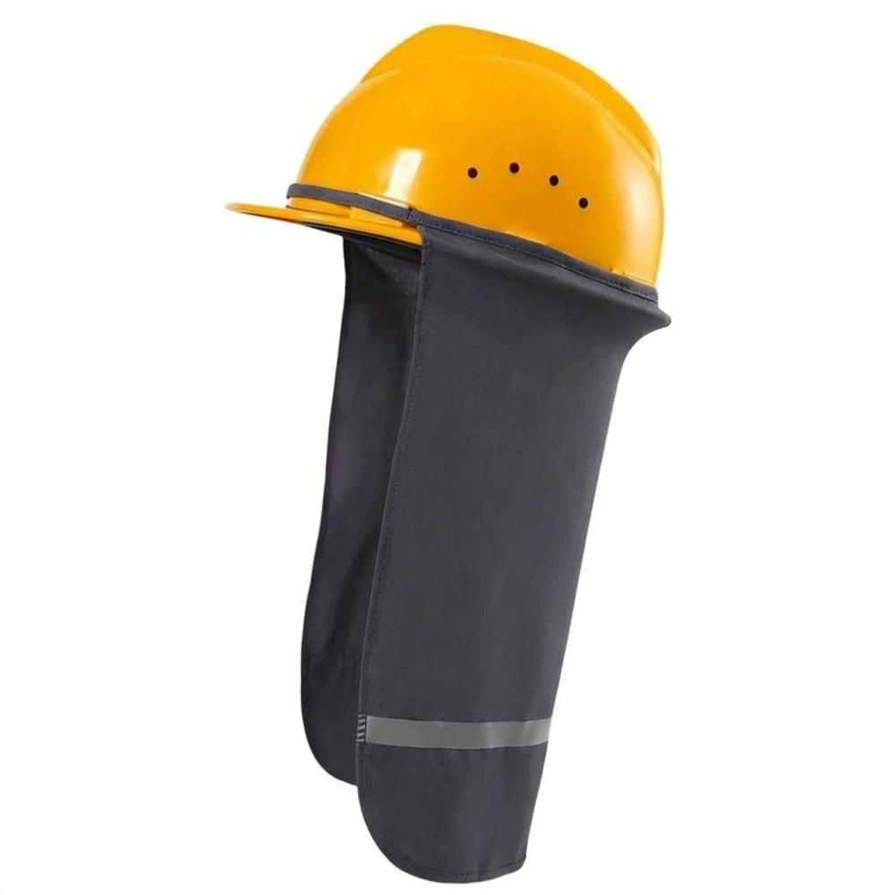 

Breathable Hard Hat Sun Shade With Reflective Stripe Face and Neck Protection Work Accessory темно-сірий колір