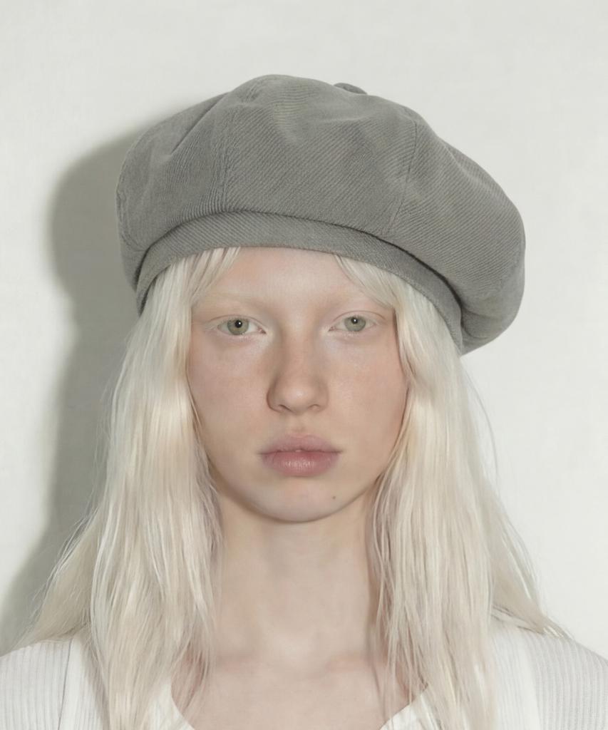 Eondeokeonteulolseutyudio Cotton Beret Bread Beret / Bio H Twill / D Mint
