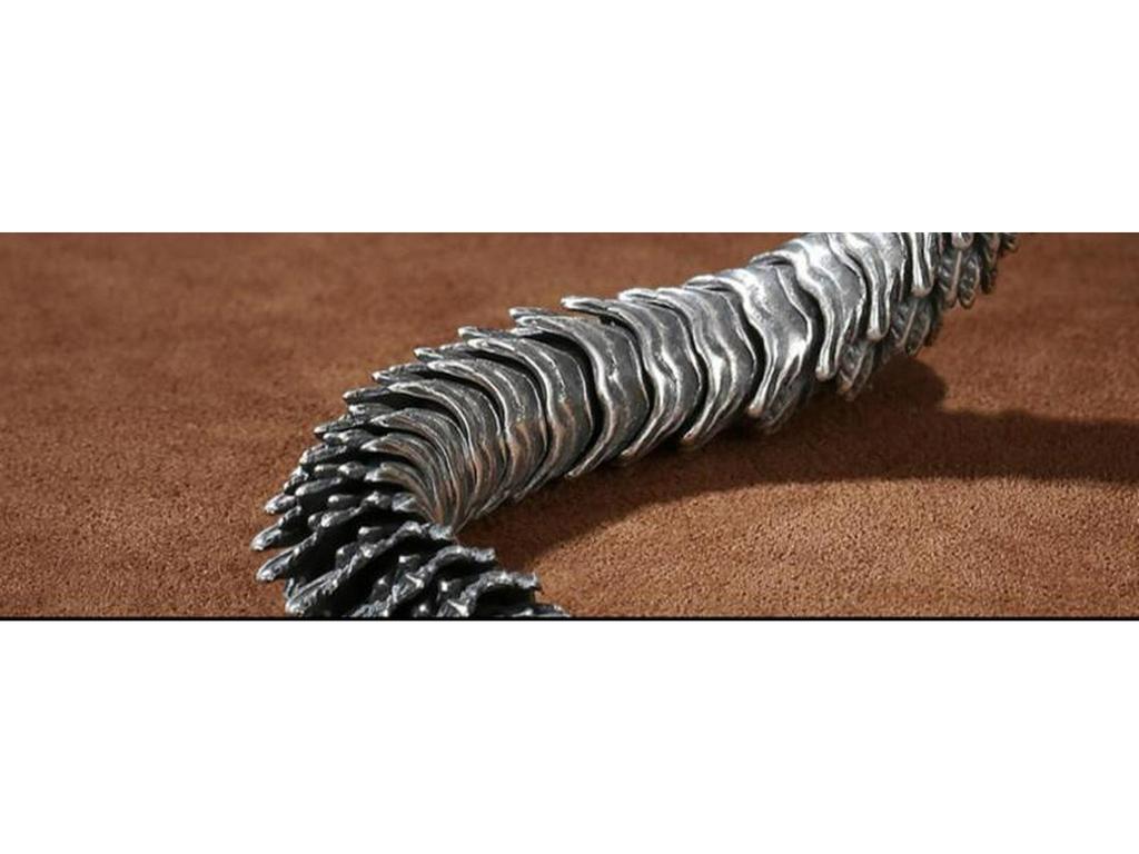 Collector's Grade Handmade Retro Thai Silver Dragon Head Bracelet - High-End Ethnic Fashion Jewelry