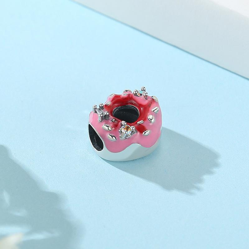 Original 925 Sterling koppar Berlocker Fotboll Fotboll Kärlek Kaffe Pärlor Passar Märkesarmband Halsband DIY Zirkon För Kvinnor